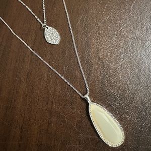 LC Lauren Conrad Layered Necklace - silver plating - new